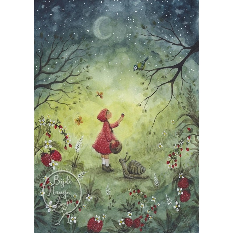 Postkaart strawberry dream