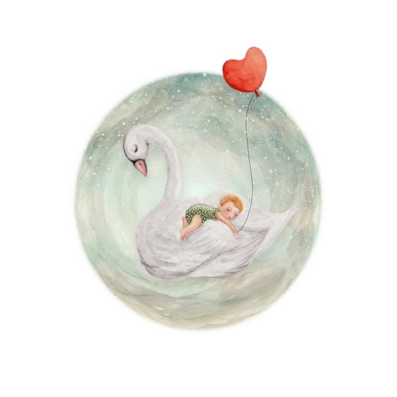 Postkaart Lullababy emerald