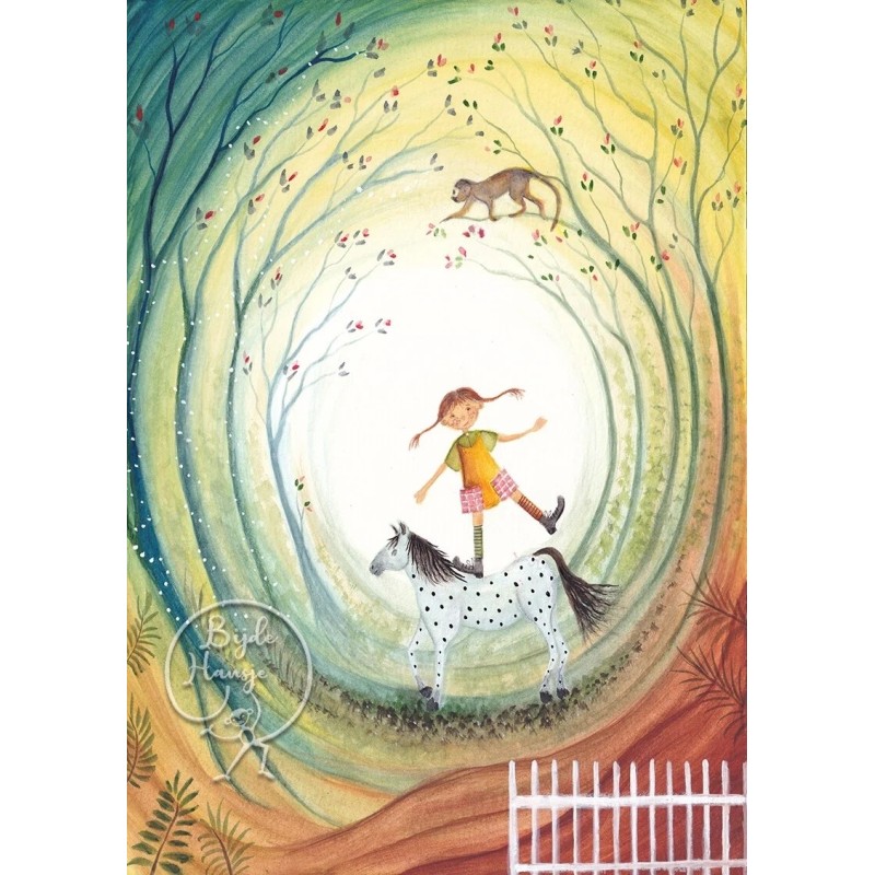 Postkaart Pippi