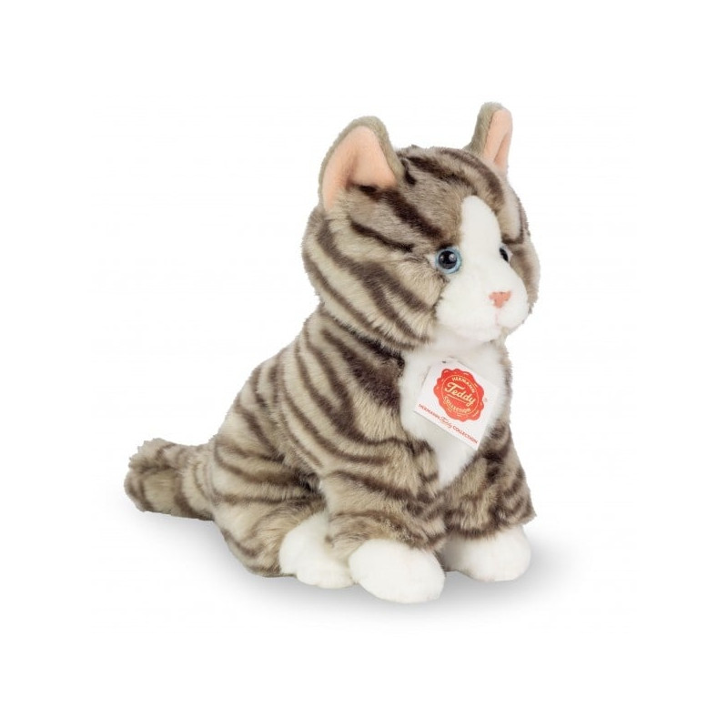 Knuffel Kat Grijs Getijgerd Zittend (918332) Knuffel Kat Grijs Getijgerd Zittend (918332)