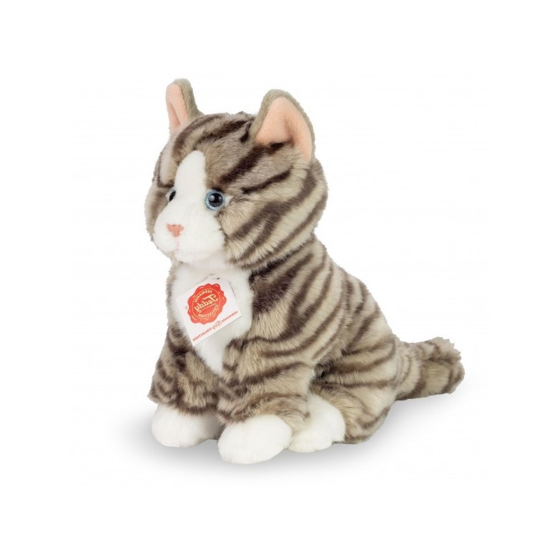 Knuffel Kat Grijs Getijgerd Zittend (918332) Knuffel Kat Grijs Getijgerd Zittend (918332)