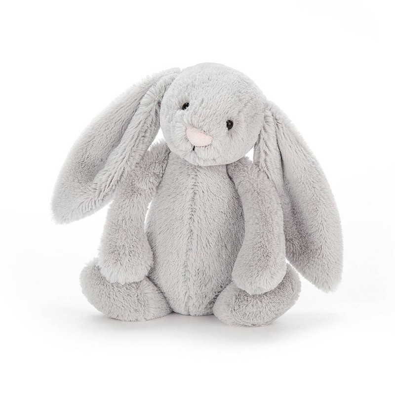 Knuffel Konijn Bashful Silver Bunny Chime Knuffel Konijn Bashful Silver Bunny Chime