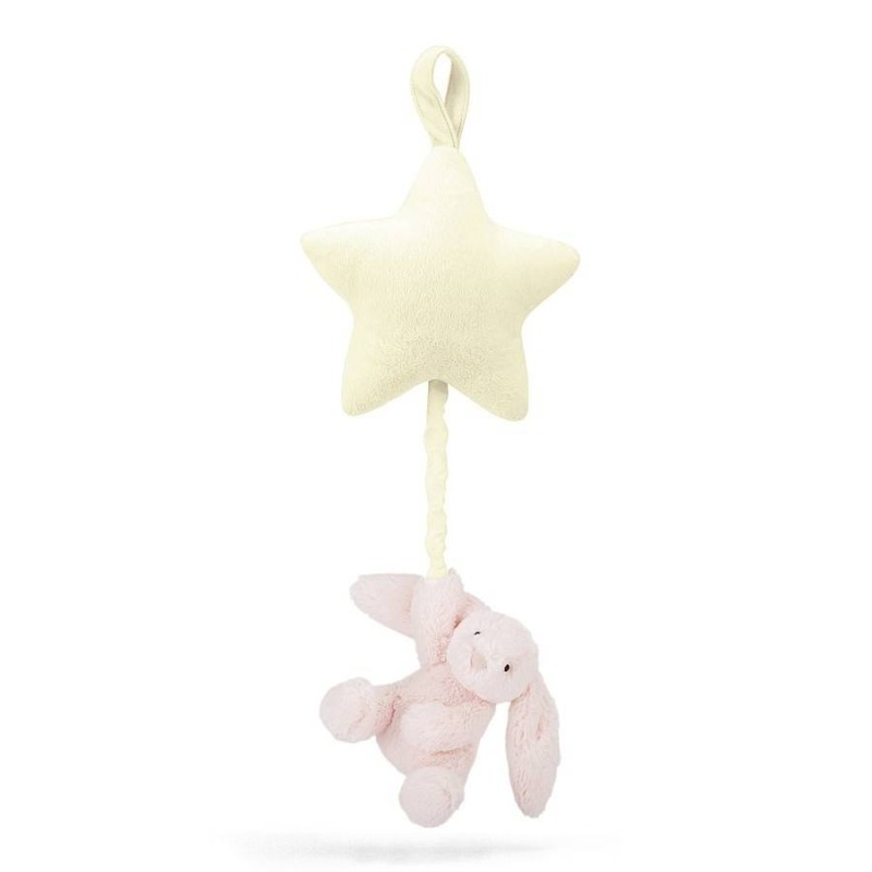 Muziekknuffel Bashful Pink Bunny Star Musical Pull Muziekknuffel Bashful Pink Bunny Star Musical Pull