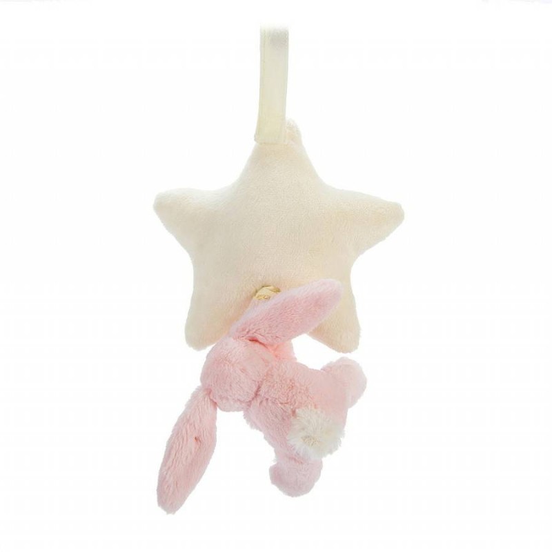 Muziekknuffel Bashful Pink Bunny Star Musical Pull Muziekknuffel Bashful Pink Bunny Star Musical Pull