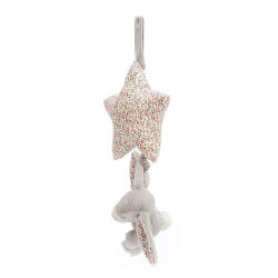 Muziekknuffel Blossom Silver Bunny Musical Pull Muziekknuffel Blossom Silver Bunny Musical Pull