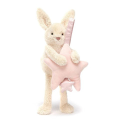 Muziekknuffel Star Bunny Pink Musical Pull Muziekknuffel Star Bunny Pink Musical Pull