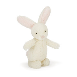 Knuffel Konijn Bobtail Bunny Pink Rattle