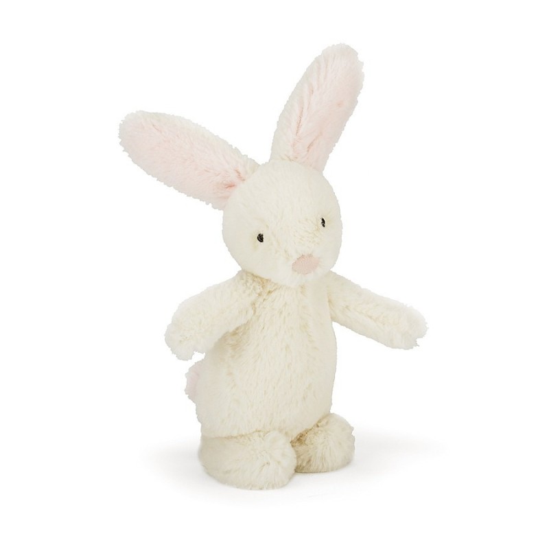 Knuffel Konijn Bobtail Bunny Pink Rattle Knuffel Konijn Bobtail Bunny Pink Rattle