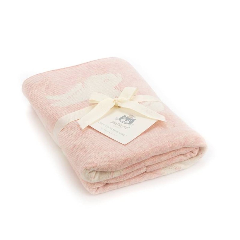 Deken Pink Bashful Bunny Blanket Deken Pink Bashful Bunny Blanket