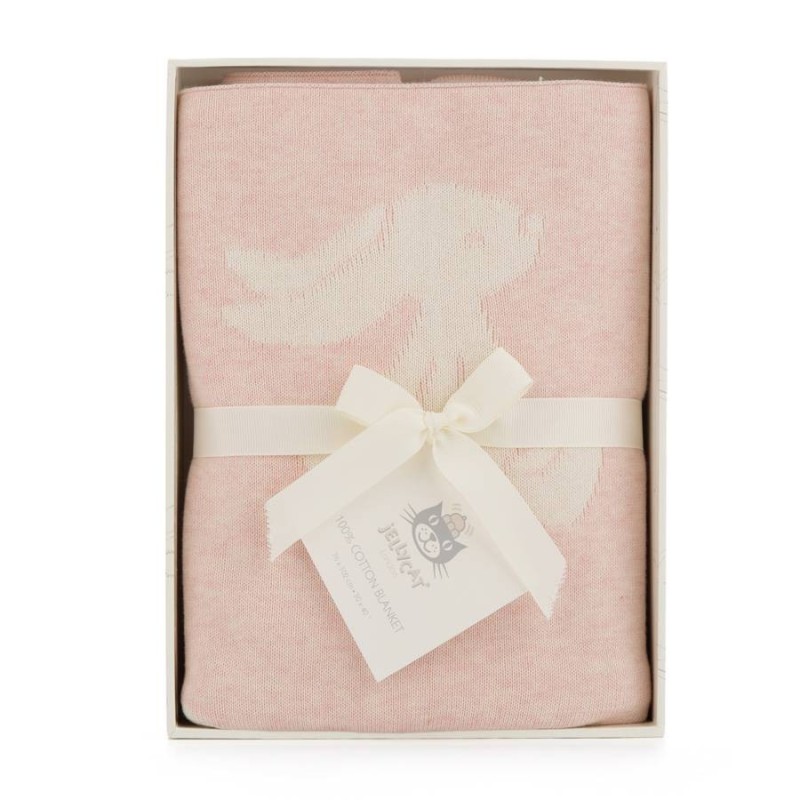 Deken Pink Bashful Bunny Blanket Deken Pink Bashful Bunny Blanket
