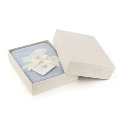 Deken Blue Bashful Bunny Blanket Deken Blue Bashful Bunny Blanket