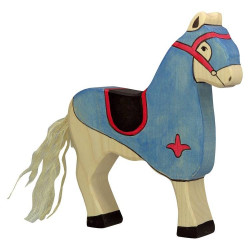 Paard Toernooipaard Blauw 80249