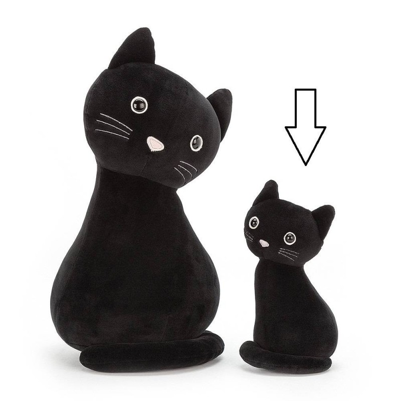 Knuffel Kat Lucky Black Cat Small Knuffel Kat Lucky Black Cat Small