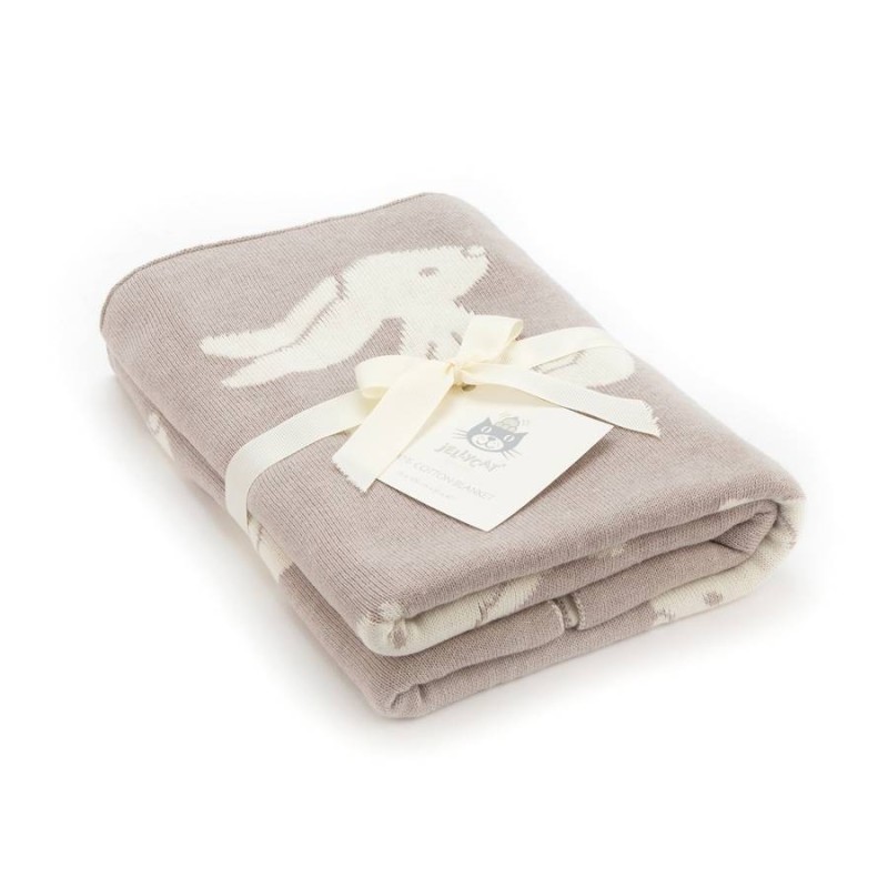Deken Beige Bashful Bunny Blanket Deken Beige Bashful Bunny Blanket