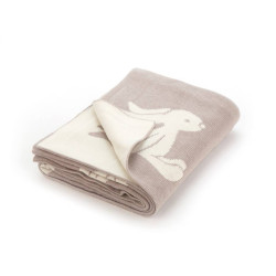 Deken Beige Bashful Bunny Blanket Deken Beige Bashful Bunny Blanket