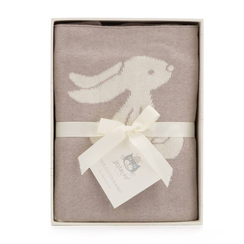 Deken Beige Bashful Bunny Blanket Deken Beige Bashful Bunny Blanket