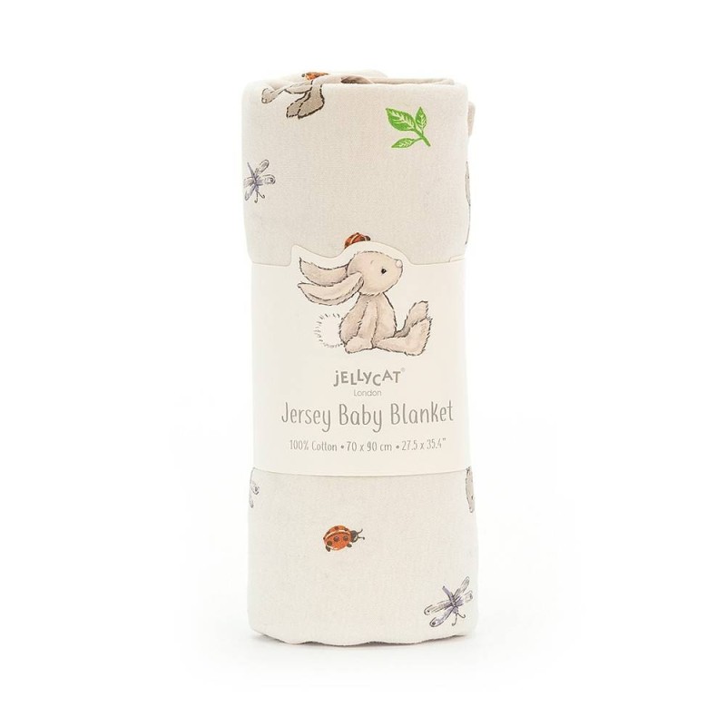 Deken Konijn Bashful Bunny Jersey Blanket