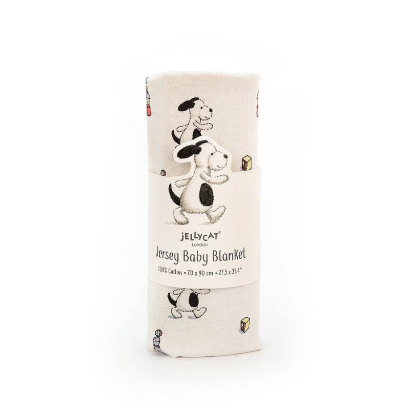 Deken Hond Bashful Puppy Jersey Blanket Deken Hond Bashful Puppy Jersey Blanket