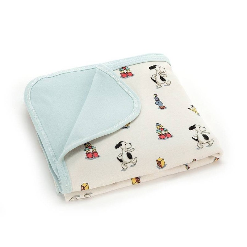 Deken Hond Bashful Puppy Jersey Blanket Deken Hond Bashful Puppy Jersey Blanket
