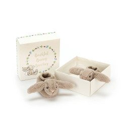 Slofjes Bashful Beige Bunny Booties