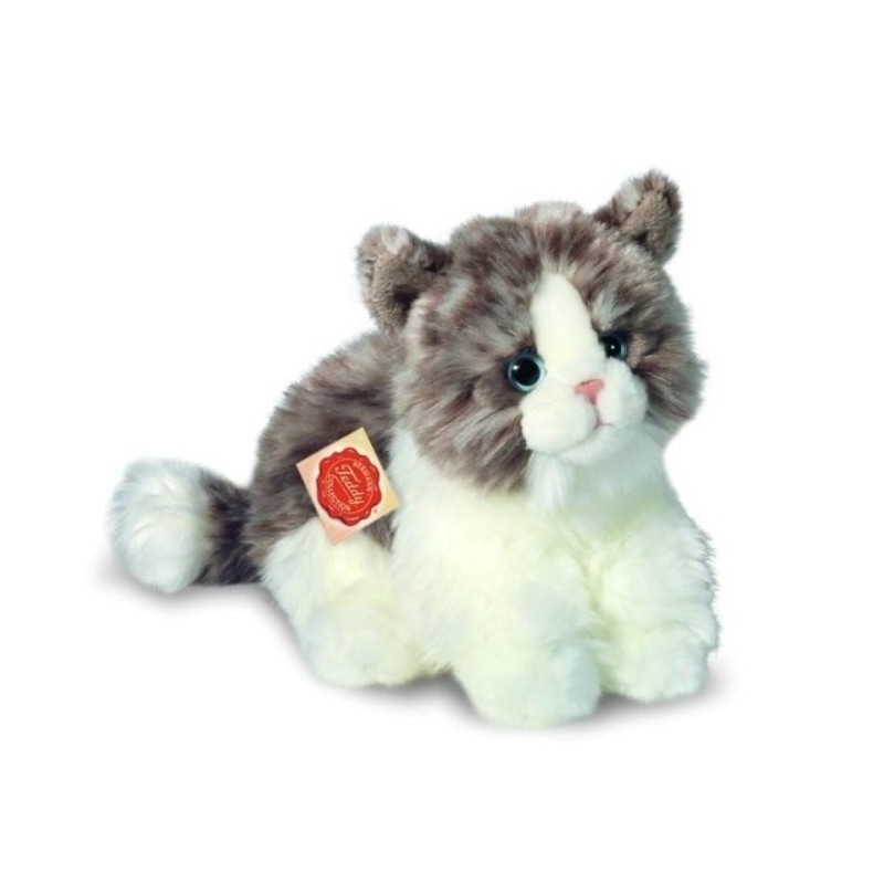 Knuffel Kat Grijs Wit Knuffel Kat Grijs Wit