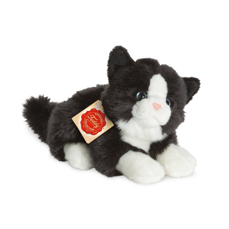Knuffel Kat Zwart Wit