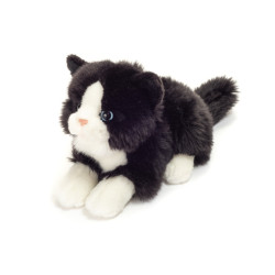 Knuffel Kat Zwart Wit
