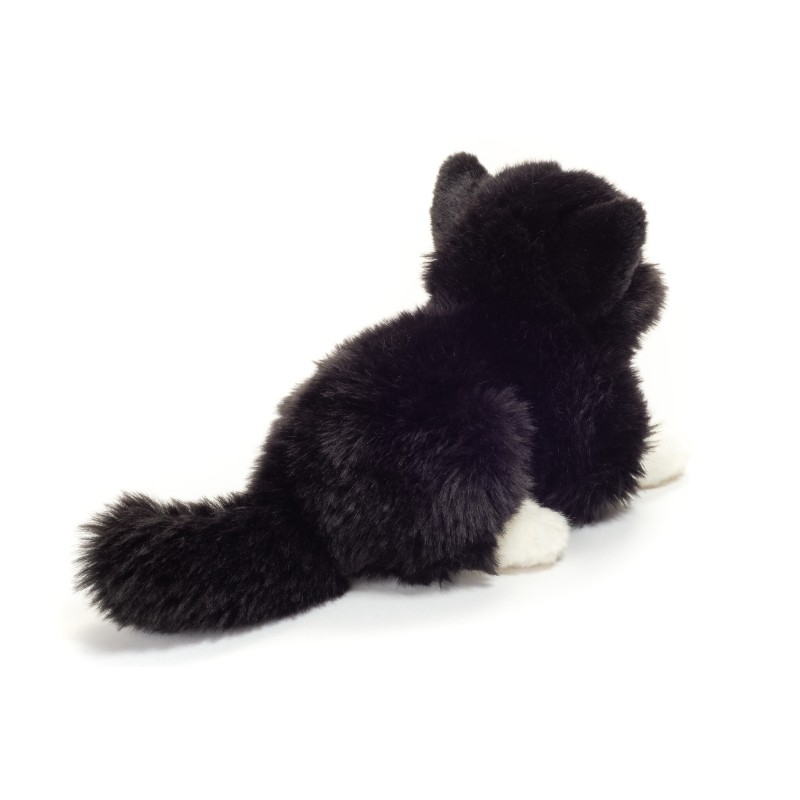 Knuffel Kat Zwart Wit