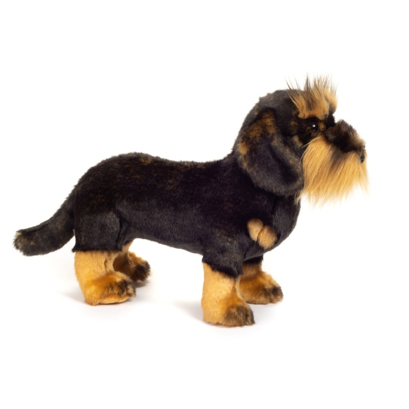 Knuffel Hond Ruwharige Teckel 28cm