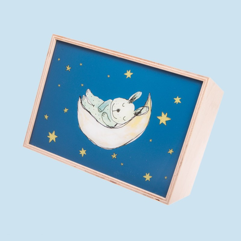 Wandlamp Rechthoekig Muis Sophia Beuken Hout