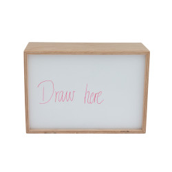 Wandlamp Rechthoekig Draw Here Beuken Hout