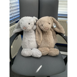 Knuffel Konijn Bashful Beige Bunny Huge Knuffel Konijn Bashful Beige Bunny Huge
