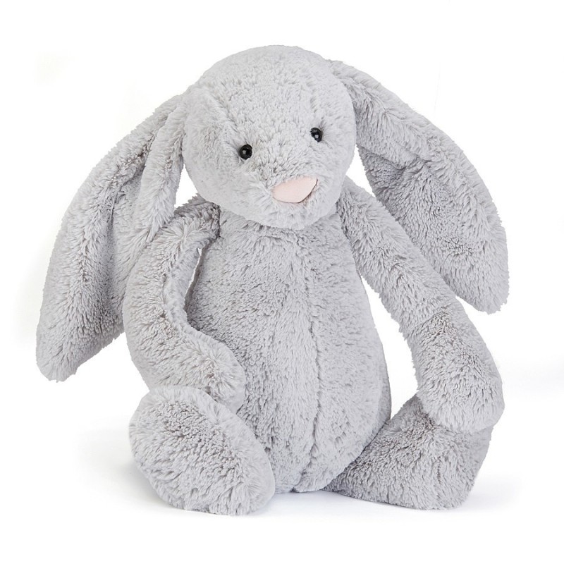Knuffel Konijn Bashful Silver Bunny Huge