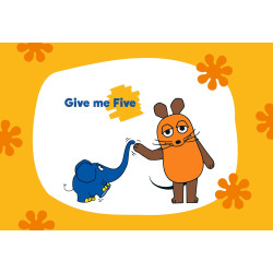 Motief Give me Five Wandlamp Rechthoekig