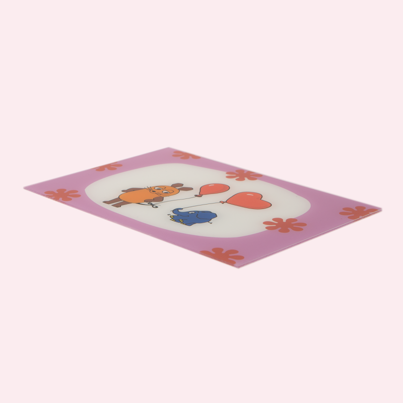 Motief Muis met Ballon Wandlamp Rechthoekig