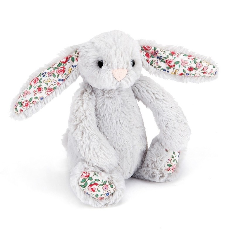 Knuffel Konijn Blossom Silver Bunny Baby Knuffel Konijn Blossom Silver Bunny Baby