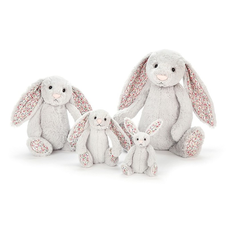 Knuffel Konijn Blossom Silver Bunny Baby Knuffel Konijn Blossom Silver Bunny Baby