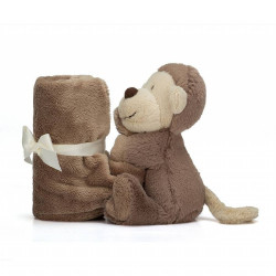 Knuffeldoek Aap Bashful Monkey Soother Knuffeldoek Aap Bashful Monkey Soother