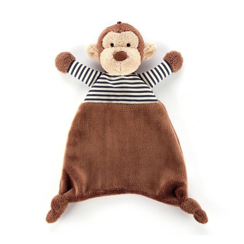 Knuffeldoek Aap Stripy Monkey Knuffeldoek Aap Stripy Monkey