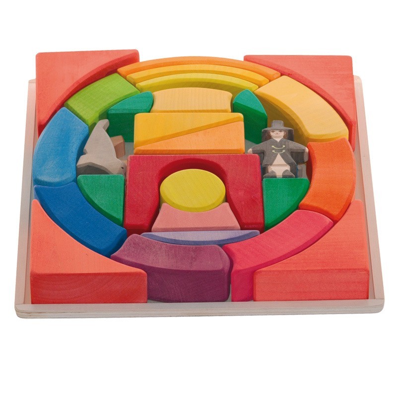 Blokkendoos Regenboog Circus