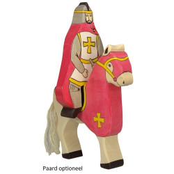Ridder Rode Mantel Zittend op Paard 80246