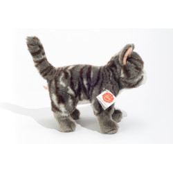 Knuffel Kat Grijs Staand 20cm