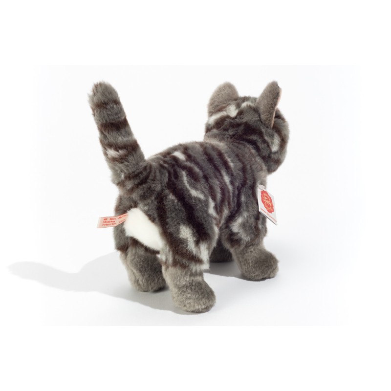 Knuffel Kat Grijs Staand 20cm