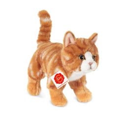 Knuffel Kat Rood Staand 20cm