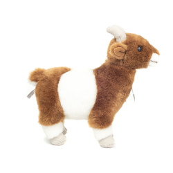 Knuffel Geit Bruin Wit 22cm