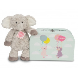 Knuffel Olifant Smartie met Koffer