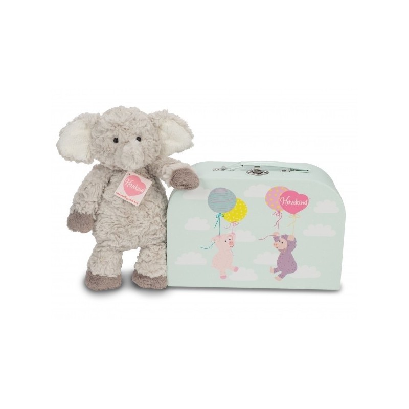 Knuffel Olifant Smartie met Koffer