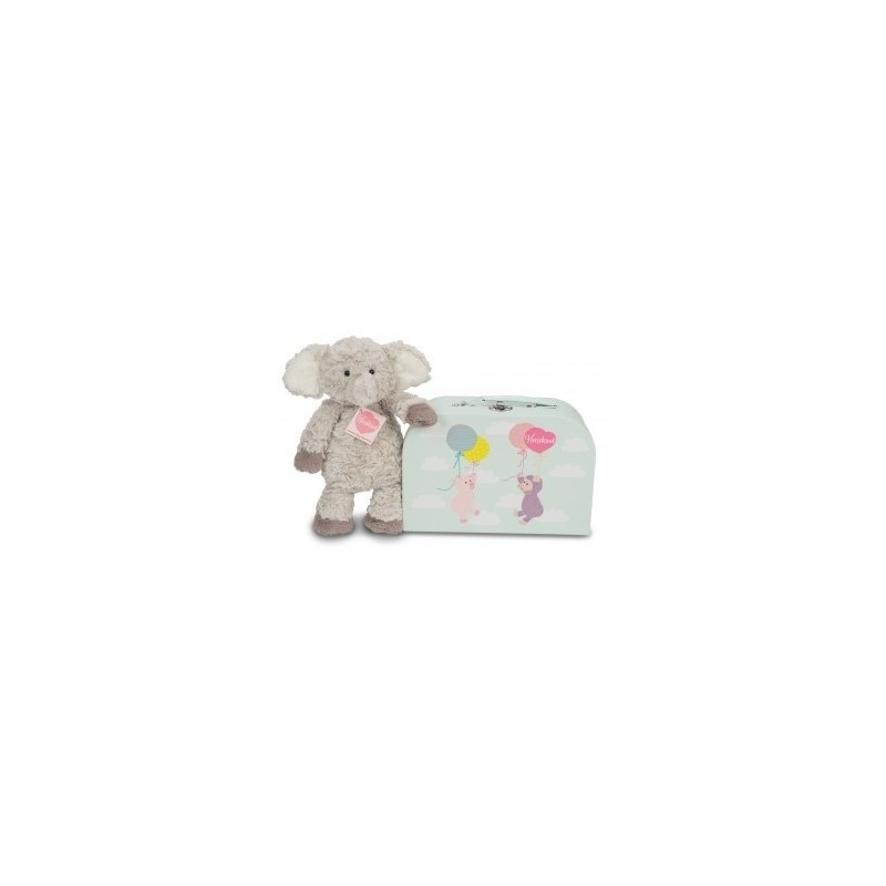 Knuffel Olifant Smartie met Koffer