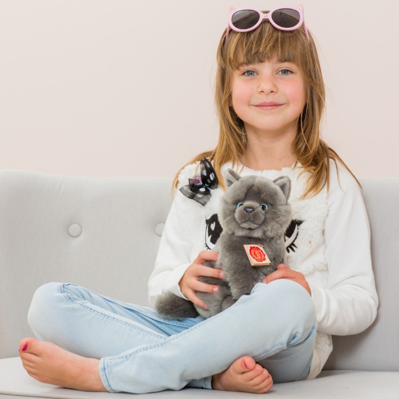 Knuffel Kat Karthuizer Chartreux 20cm Knuffel Kat Karthuizer Chartreux 20cm