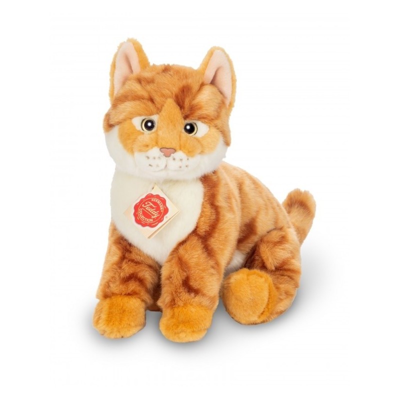 Knuffel Kat Rood Getijgerd Zittend Knuffel Kat Rood Getijgerd Zittend